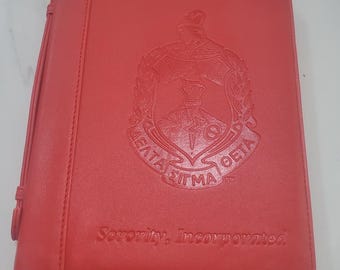 Embossed Faux Leather Bible Cover, Delta Shield Ritual Book