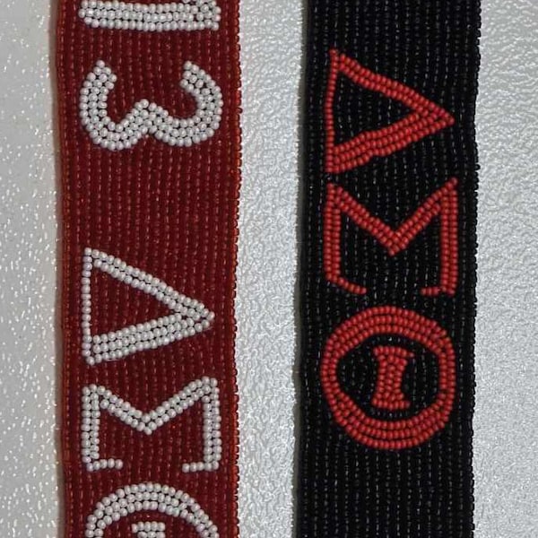 Sororities   beaded  purse strap ,Delta .Zeta ,Sigma Gamma Rho BEADED HAND MADE