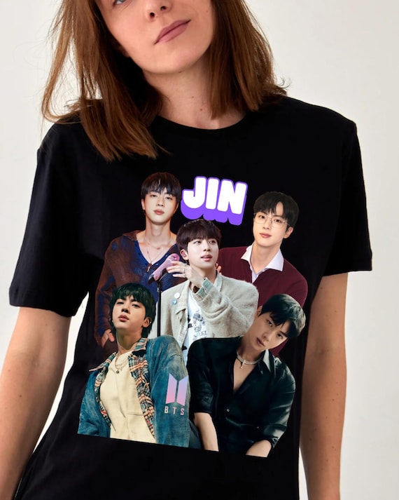 Jin BTS Photo Collage T-shirt for ARMY - Etsy