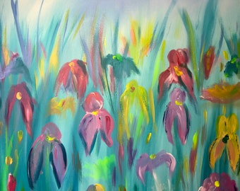 Irises 20” x 24” Original Painting