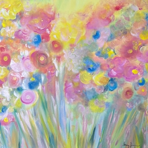 Golden Hour Blooms, 20 x 20 Wall Art