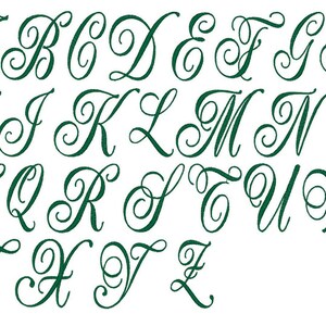Single Initial Script Monogram Embroidered Natural Linen Kitchen Bath Guest Hand Tea Towel image 2