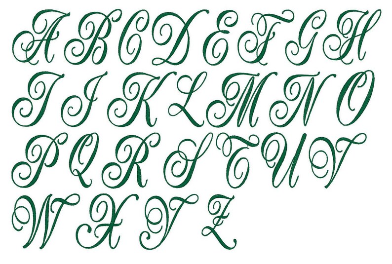 Single Initial Script Monogram Embroidered Natural Linen Kitchen Bath Guest Hand Tea Towel image 2