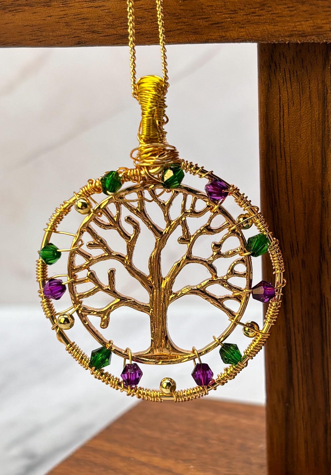 Aurelua Tree Aurelia Tree Gold Coil Pendant - Etsy
