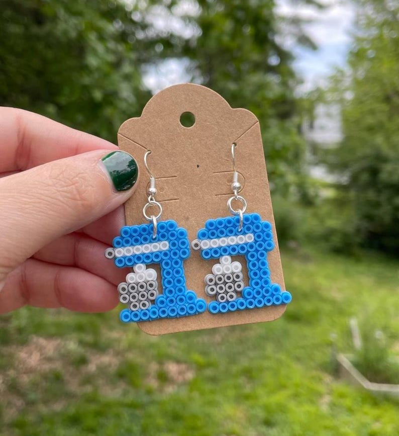 Kitchen Mixer Earrings | Mini Perler Beads | Bakery Earrings - Etsy