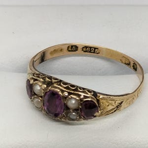 Viktorianischen 15 Karat Goldring