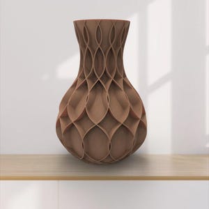 Wave Vase 3D Print Model: Home Decor (STL File)