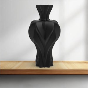 Spiral Wave Vase STL File: 3D Print Model (Digital Download, Commercial License Included)