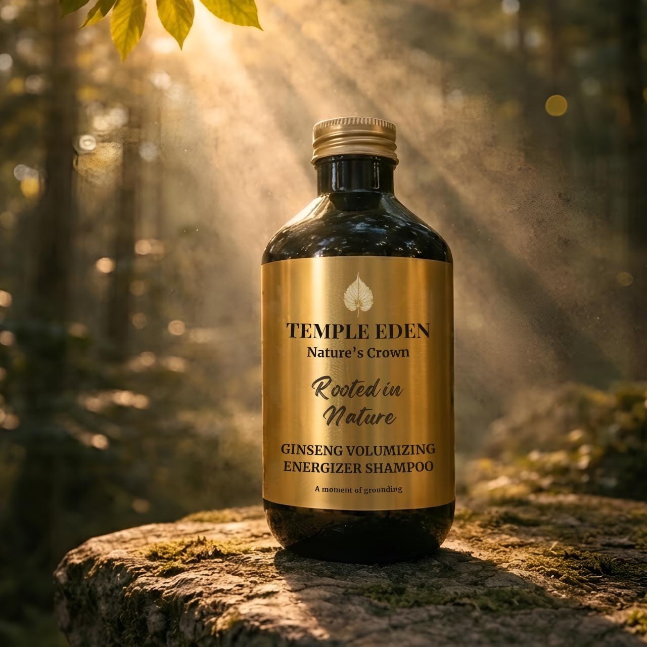 Temple Eden Ginseng Root Shampoo for Naturally Voluminous Hair Confidence Rooted in Balanced Care