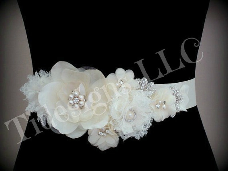 Bridal Sash wedding Sash Crystal Wedding Sash Crystal Sash Etsy