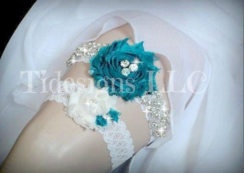  Bethynas Shiny Wedding Bridal Garter Bling Diamond-cut