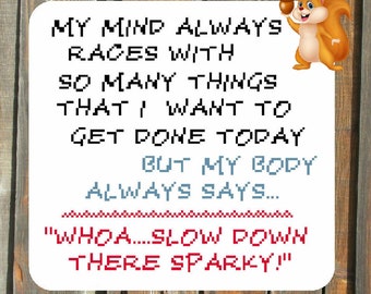 Slow down Sparky - downloadable chart