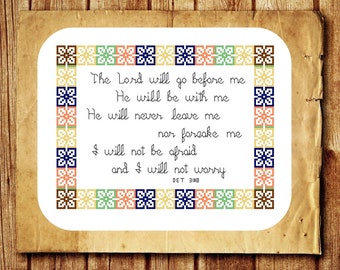 Det 31:8 - counted cross stitch chart - downloadable chart