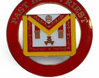 Custom Past High Priest Car Emblem 3"Masonic Emblem Auto.