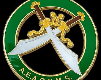 Individuell gestaltetes Shriners-Autoemblem.