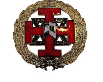 Benutzerdefinierte Freimaurer Past Oberkommandierender (PCIC) Auto Emblem Auto. AASR. 32.