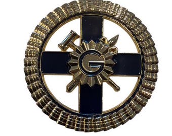 Custom Past Prior Auto Emblem 3"Masonic Emblem Auto.