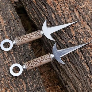 Ręcznie kuty japoński nóż kunai, nóż do rzucania, spersonalizowany prezent, replika kunai, japońskie narzędzie, nóż ninja kunai, prezent dla kolegi