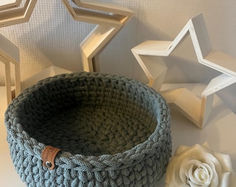 crochet basket, basket, storage, crochet basket, bread basket