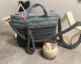 Maja Bag: Handbag, shoulder bag, crochet bag, crocheted bag, crossbody bag, crossbody bag, crochet, cell phone bag, bag, handcraft