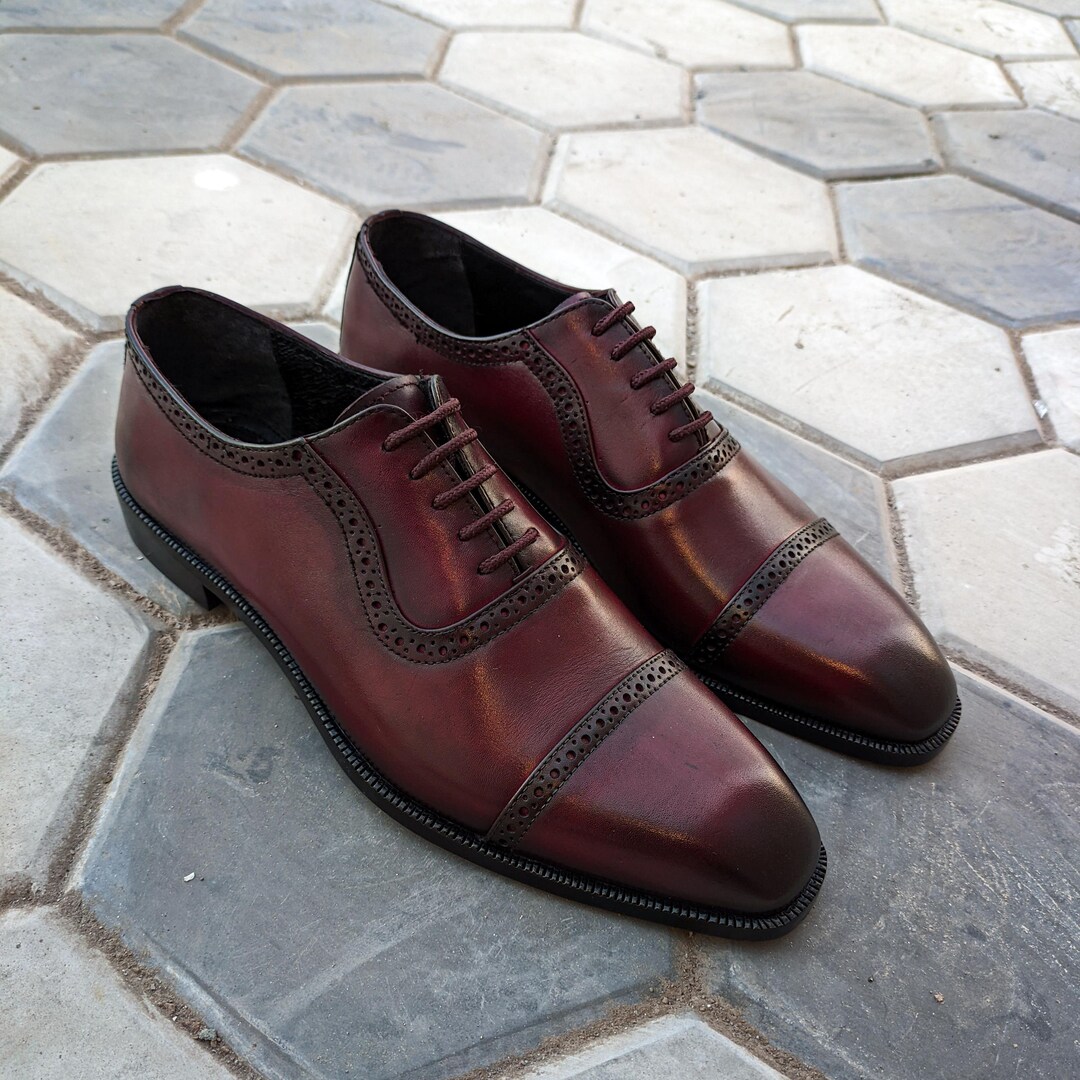 Men's Leather Shoes Oxford, Custom Made Shoes, Goodyear Welt Shoes ...