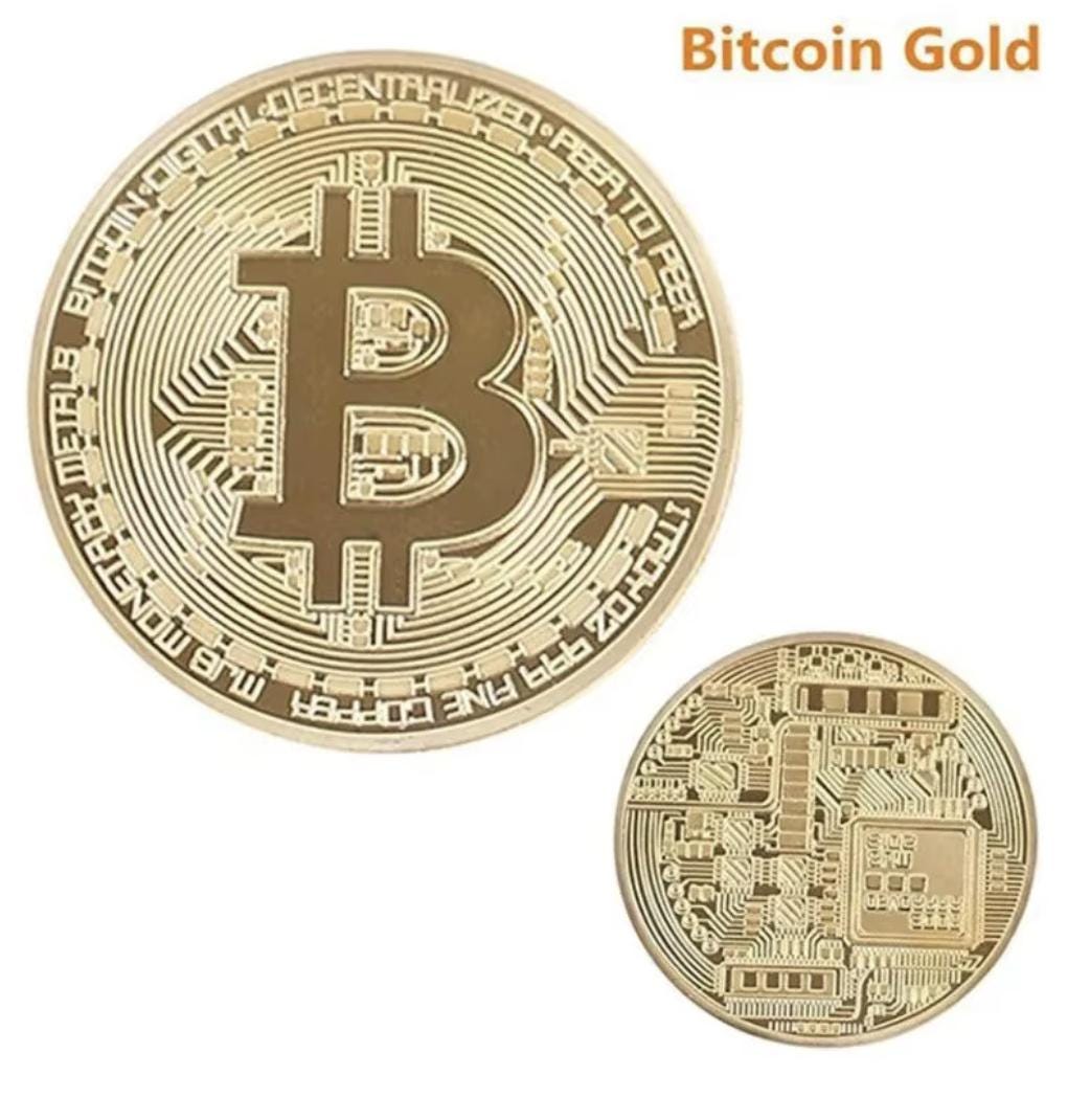 Gold Plated Bitcoin Coin | Crypto Collector Coin | Gold Decorative Coin |  Gift Idea for Cryptocurrency Fans - Etsy Ireland