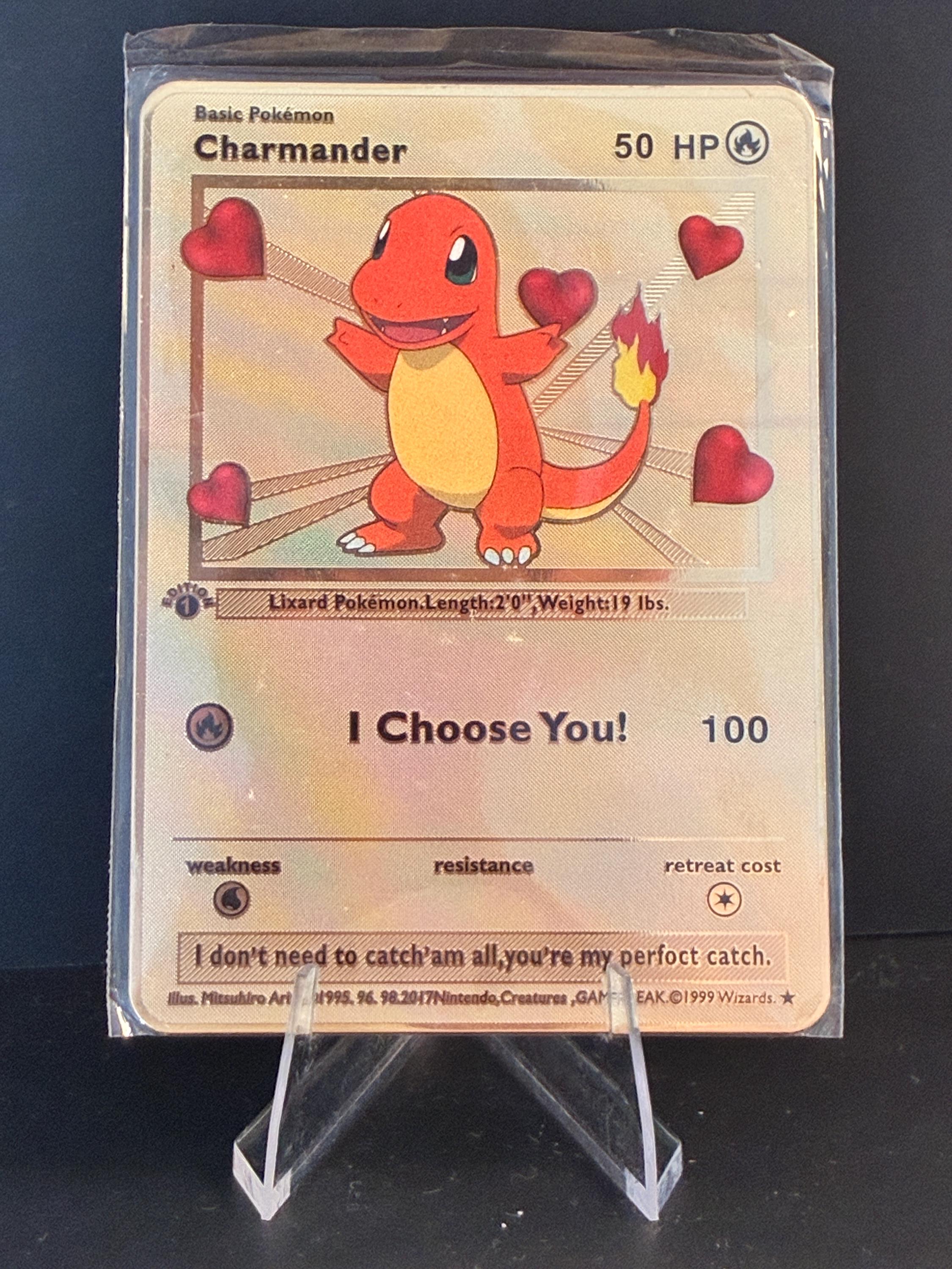 Charmander Card I Choose You - Etsy