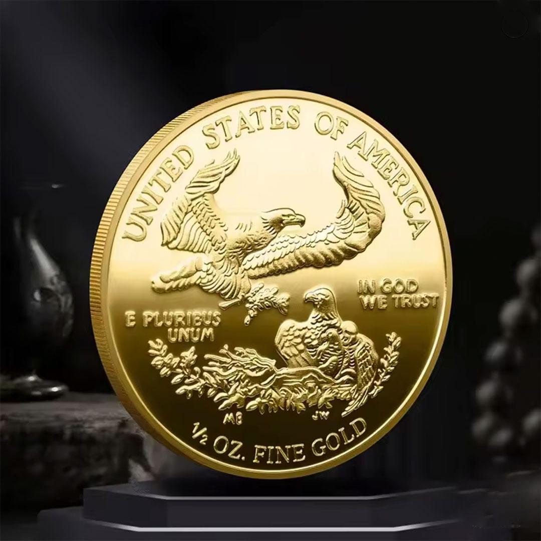 1886 Statue of Liberty Souvenir Coin – Gold Plated, Commemorative US ...