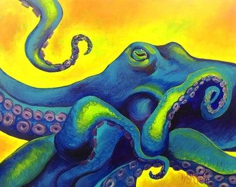 Neon Octopus - Limited Edition