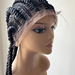 Braided wig / Cornrow wig/ Classy Cornrow wig/ Braid for Africa Women / Ladies braided Wig / Braided wig with baby hair.