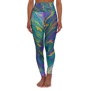 Hoch taillierte Yoga Leggings Yoga Hose Frauen Strumpfhosen Workout Leggings Lila Leggings