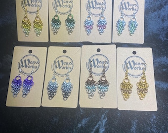 Chainmail Triangle Earrings