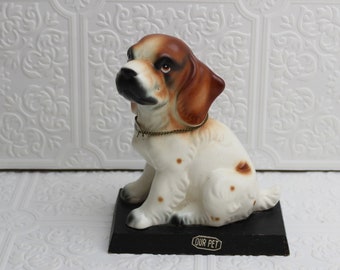 Vintage Tilso Spaniel dog figurine Home decor Retro Animal figurines Japan Knick knack Dog lover Dog collection Hand painted