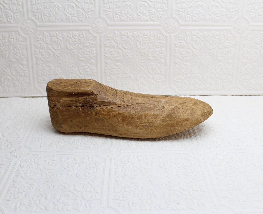 Vintage Wood Shoe Form Shoe Lasts Cobblers Shoe Mold Wooden Foot Rustic ...