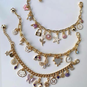 Personalized Charm Bracelet for Women ,Build Your Own Custom Charm Bracelets for Women, Gift for Her, Viral Charm Bracelet, Trending Charm