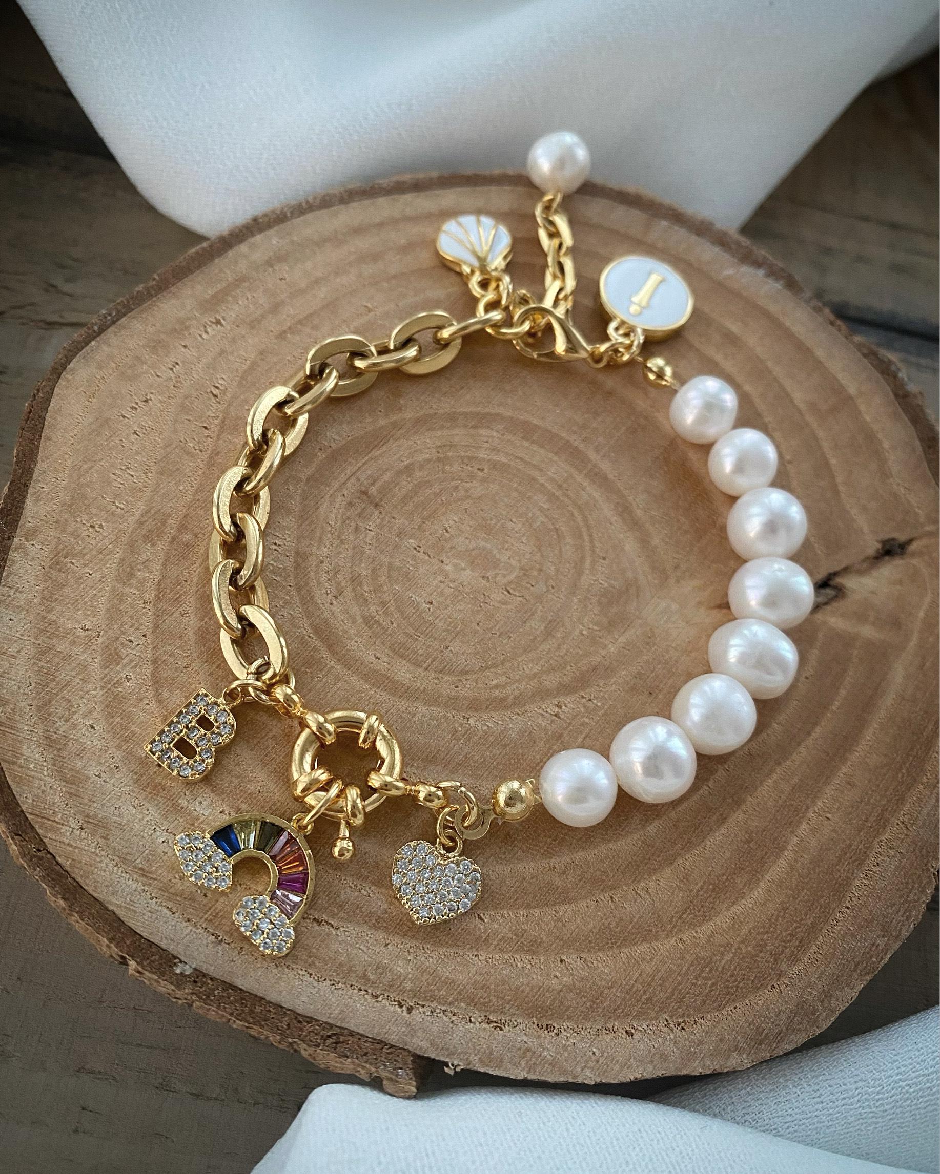 ◆VINTAGE HOLLYWOOD◆ Baroque Pearl Matte Bracelet VH239OBR0 Vintage Baroque Pearl Bracelet - Etsy