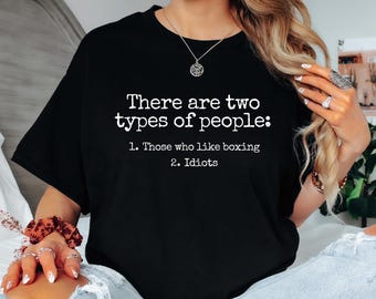 Boxen Spruch T-Shirt: Unisex Gym Bekleidung