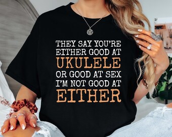 Lustiges Ukulele Unisex Tee: Zugehöriges Musik-Liebhaber-Geschenk