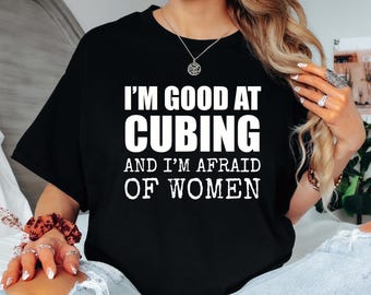 Funny Cubing T-Shirt, Introvert Humor Tee, Cube Solver Gift