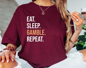 Eat Sleep Poker Repeat Card Player T-Shirt da Uomo Eat Sleep Poker Repeat Card Player T-Shirt da Uomo