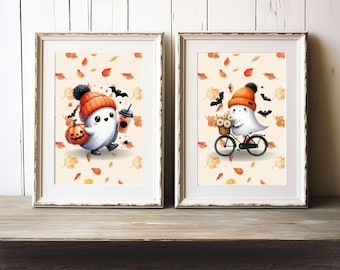 Crisp Weather Trek - "Everyday Ghosties" Falloween Series - Digital Prints