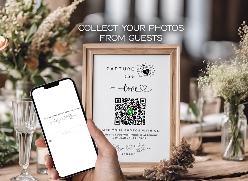 photo-upload-website-qr-code-table-sign-collect-photos-from-wedding