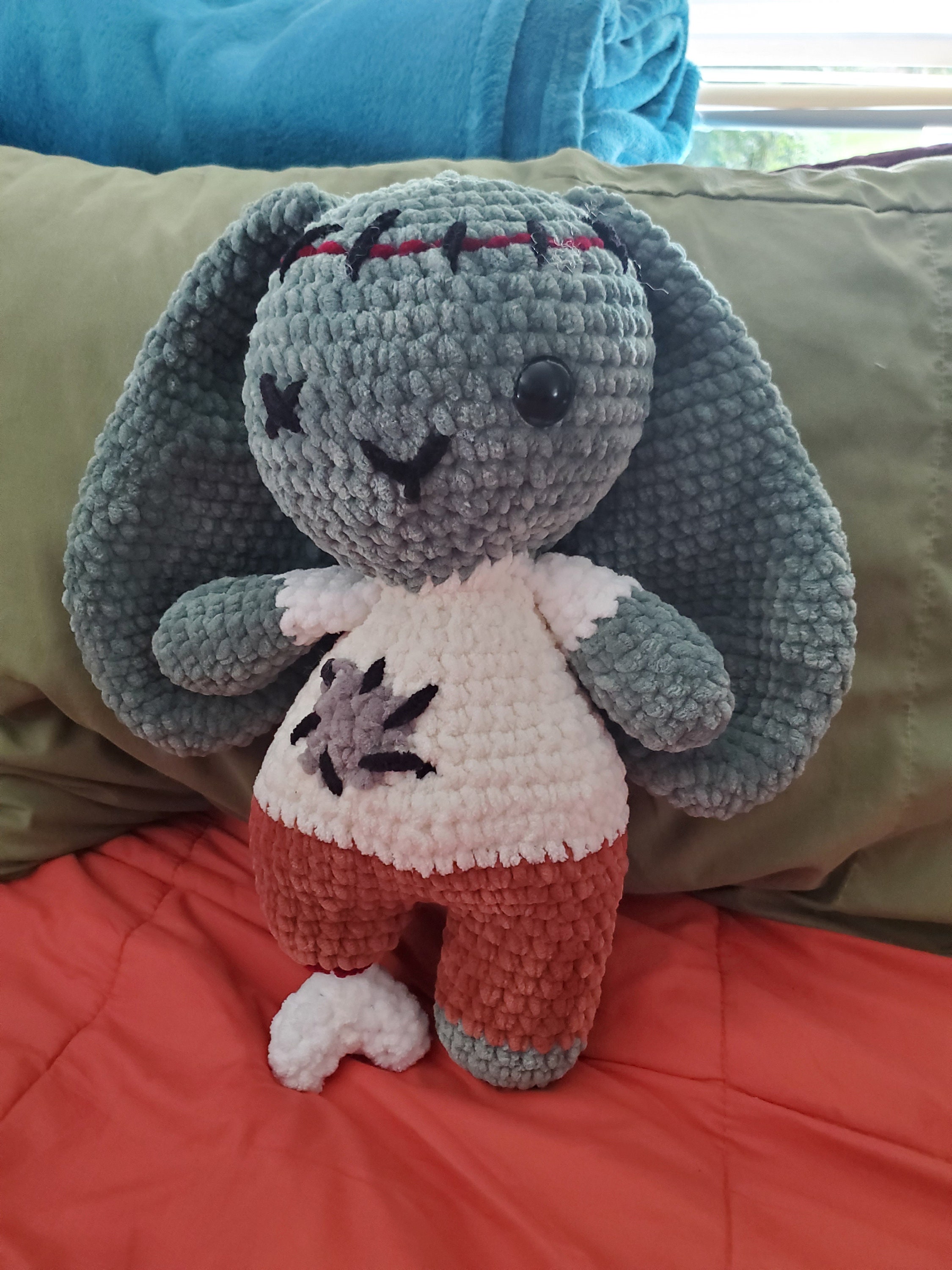 Green Zombie Rabbit Zombie Bunny Plushie - Etsy