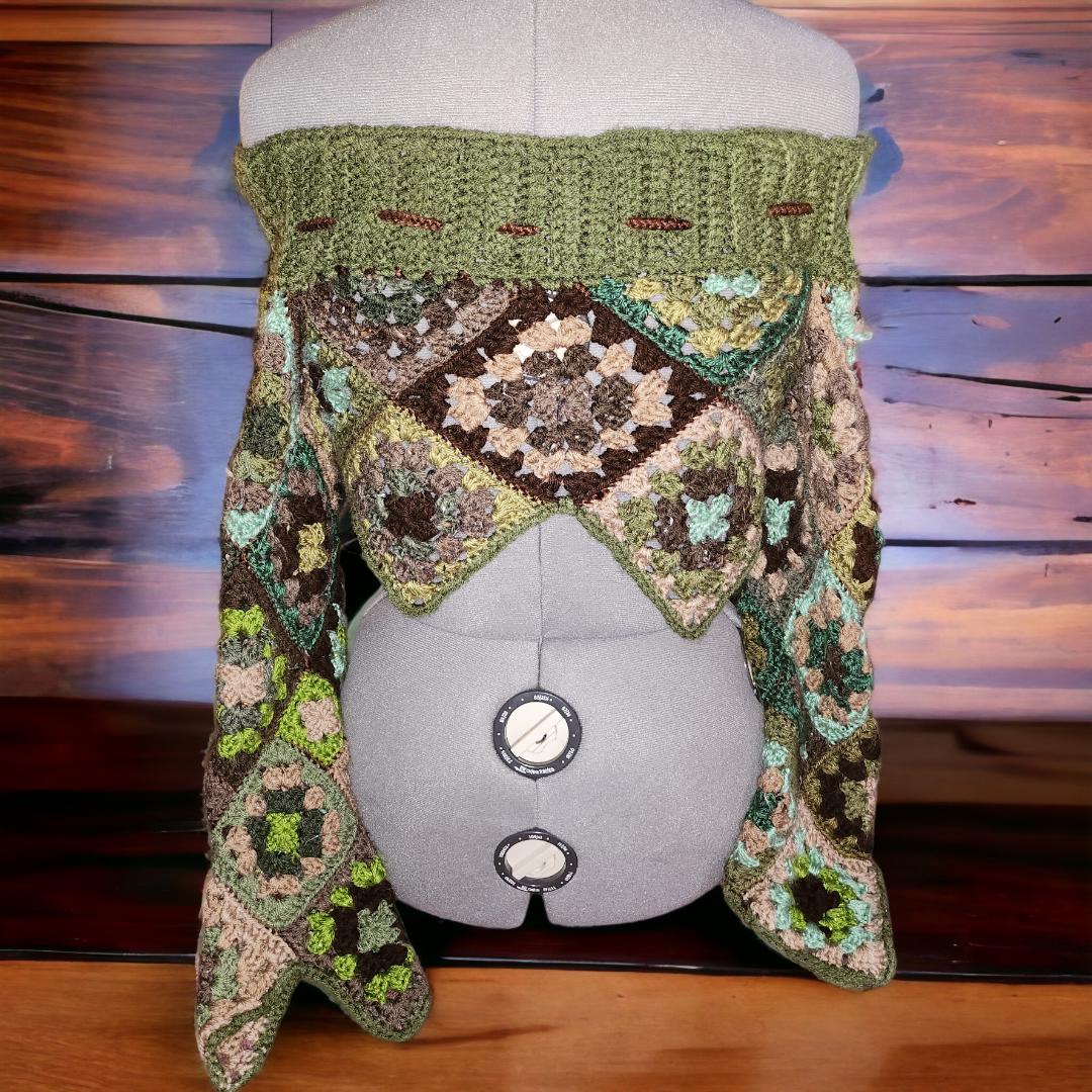 Crochet Granny Square Top Etsy