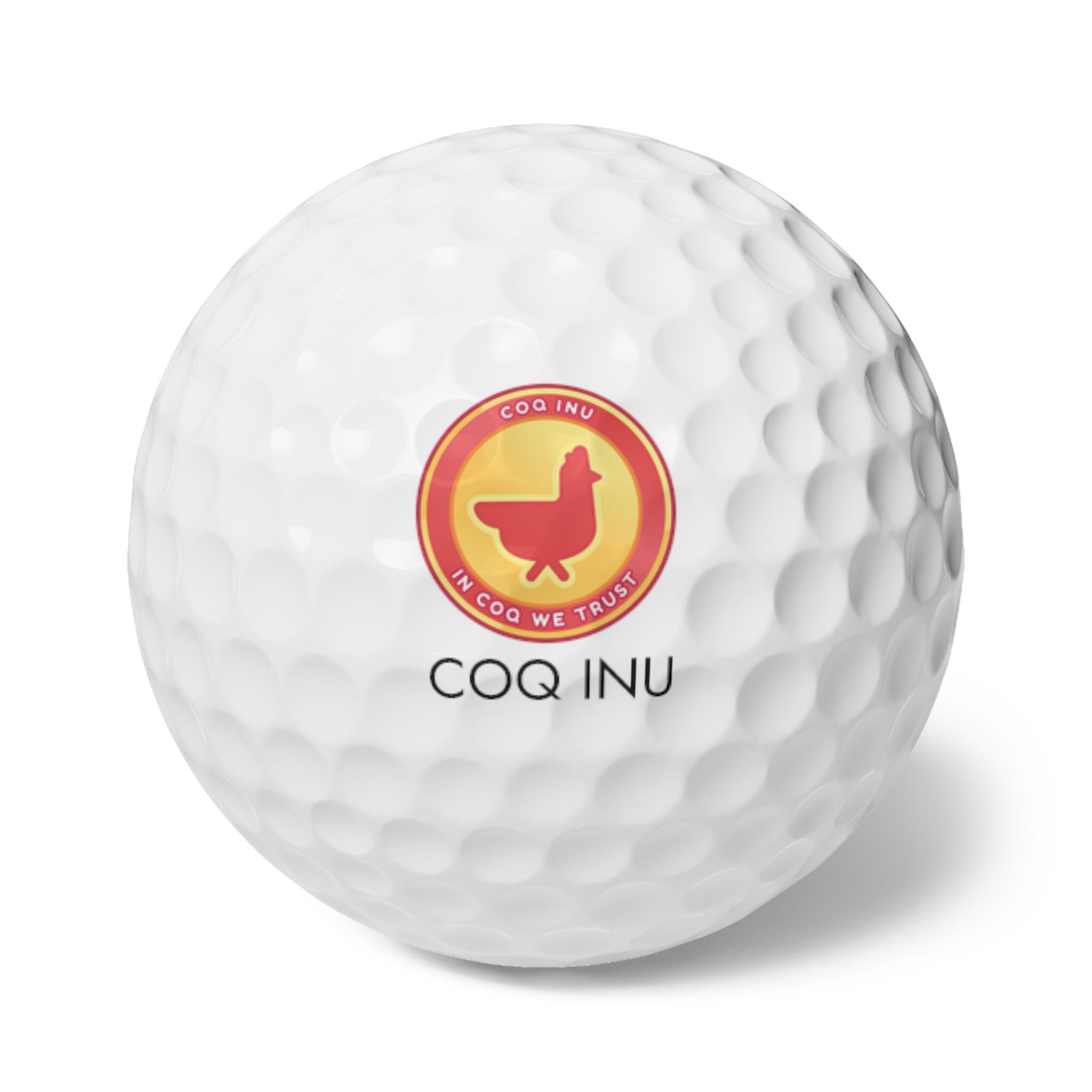 COQ Inu Meme Coin Golf Balls - Fun Cryptocurrency Golf Coq Balls for Coq  Inu Fans, 6pcs