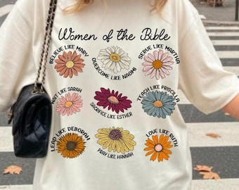 Camiseta cristiana para mujer, camiseta para mujer de la Biblia, camiseta de estudio bíblico basado en la fe, camiseta moderna para amantes de Jesús.
