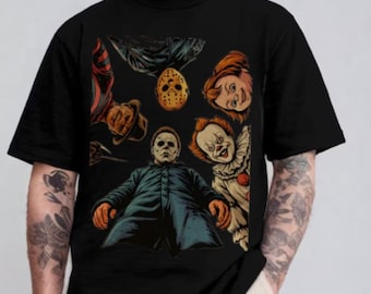 90s Halloween movie Characters Shirt, Vintage Retro Spooky Scary Horror Movie Shirt, Trendy Halloween Tee, Halloween Lover Graphic T Shirt