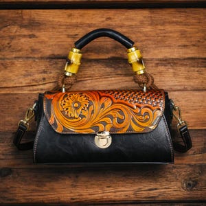 Sac en cuir végétalien repoussé, Sacs à main pour femme, Sac pour femme à motif floral en relief, Porte-monnaie unique et élégant pour femme, Petit sac à bandoulière en cuir écologique, Cadeaux pour elle