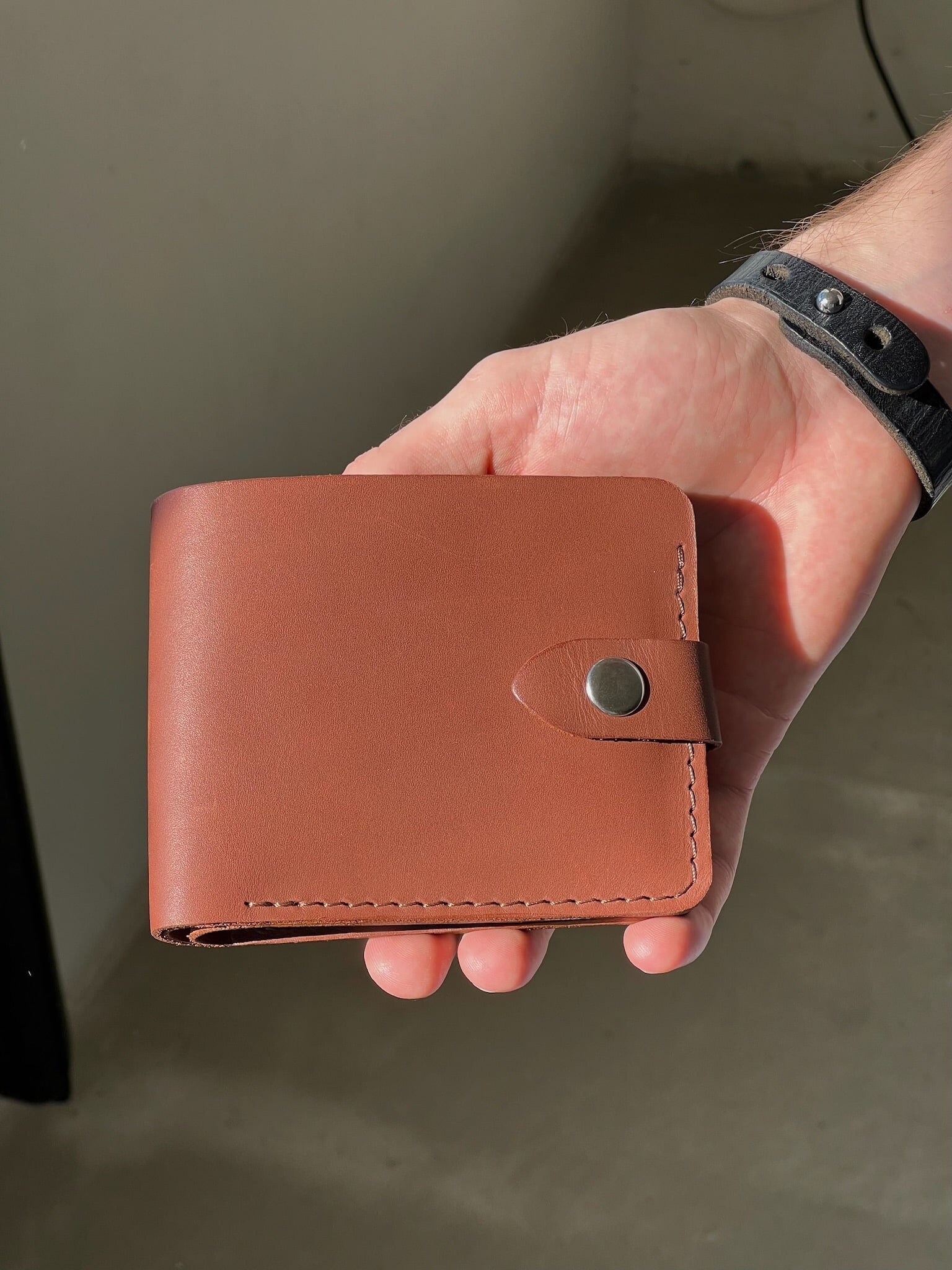 Brown leather wallet men, brown wallet for women, leather wallet card holder, genuine leather wallet women's, minimalist wallet men