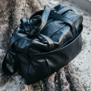 Reisetasche für Männer, Weekender Eco Eather, Reisetasche für Männer, Groomsmen Seesack Geschenkidee, Groomsmen Seesack Geschenkidee, Herrentasche Handgemacht